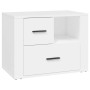 White plywood nightstand 60x36x45 cm by vidaXL, Nightstands - Ref: Foro24-816736, Price: 76,54 €, Discount: %