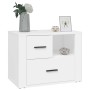 White plywood nightstand 60x36x45 cm by vidaXL, Nightstands - Ref: Foro24-816736, Price: 76,54 €, Discount: %