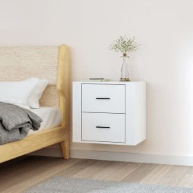 White wall bedside table 50x36x47 cm by vidaXL, Lockers and storage cabinets - Ref: Foro24-816856, Price: 39,46 €, Discount: %