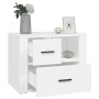 White plywood nightstand 60x36x45 cm by vidaXL, Nightstands - Ref: Foro24-816736, Price: 76,54 €, Discount: %