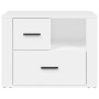 White plywood nightstand 60x36x45 cm by vidaXL, Nightstands - Ref: Foro24-816736, Price: 76,54 €, Discount: %