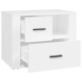 White plywood nightstand 60x36x45 cm by vidaXL, Nightstands - Ref: Foro24-816736, Price: 76,54 €, Discount: %