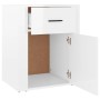 Glossy white plywood nightstand 50x36x60 cm by vidaXL, Nightstands - Ref: Foro24-816722, Price: 43,99 €, Discount: %