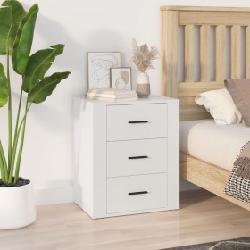 Mesita de noche madera contrachapada blanco 50x36x60 cm de vidaXL, Mesitas de noche - Ref: Foro24-816712, Precio: 70,72 €, De...