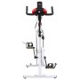 Weiß-rotes Heimtrainer mit Pulssensoren von vidaXL, Stationäre Fahrräder - Ref: Foro24-92136, Preis: 266,81 €, Rabatt: %