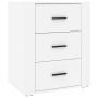 Mesita de noche madera contrachapada blanco 50x36x60 cm de vidaXL, Mesitas de noche - Ref: Foro24-816712, Precio: 70,72 €, De...