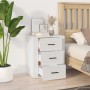 Mesita de noche madera contrachapada blanco 50x36x60 cm de vidaXL, Mesitas de noche - Ref: Foro24-816712, Precio: 70,72 €, De...