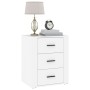 Mesita de noche madera contrachapada blanco 50x36x60 cm de vidaXL, Mesitas de noche - Ref: Foro24-816712, Precio: 70,72 €, De...