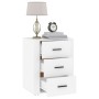 Mesita de noche madera contrachapada blanco 50x36x60 cm de vidaXL, Mesitas de noche - Ref: Foro24-816712, Precio: 70,72 €, De...