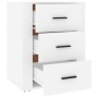 Mesita de noche madera contrachapada blanco 50x36x60 cm de vidaXL, Mesitas de noche - Ref: Foro24-816712, Precio: 70,72 €, De...