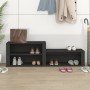 Mueble zapatero madera contrachapada negro 150x35x45 cm de vidaXL, Zapateros y organizadores de calzado - Ref: Foro24-816913,...