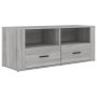 Sonoma gray plywood TV cabinet 100x35x40 cm by vidaXL, TV Furniture - Ref: Foro24-816814, Price: 73,77 €, Discount: %