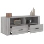 Sonoma gray plywood TV cabinet 100x35x40 cm by vidaXL, TV Furniture - Ref: Foro24-816814, Price: 73,77 €, Discount: %