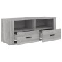 Sonoma gray plywood TV cabinet 100x35x40 cm by vidaXL, TV Furniture - Ref: Foro24-816814, Price: 73,77 €, Discount: %