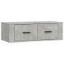 Hanging TV stand in gray wood and concrete, 80x36x25 cm. by vidaXL, TV Furniture - Ref: Foro24-816836, Price: 46,89 €, Discou...