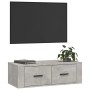 Hanging TV stand in gray wood and concrete, 80x36x25 cm. by vidaXL, TV Furniture - Ref: Foro24-816836, Price: 46,89 €, Discou...