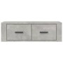 Hanging TV stand in gray wood and concrete, 80x36x25 cm. by vidaXL, TV Furniture - Ref: Foro24-816836, Price: 46,89 €, Discou...