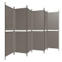 Six-panel room divider in anthracite gray fabric, 300x180 cm. by vidaXL, Room dividers - Ref: Foro24-350224, Price: 43,22 €, ...