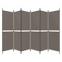 Six-panel room divider in anthracite gray fabric, 300x180 cm. by vidaXL, Room dividers - Ref: Foro24-350224, Price: 43,22 €, ...