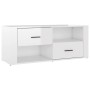 Glänzend weißer Sperrholz-TV-Schrank 100x35x40 cm von vidaXL, TV-Möbel - Ref: Foro24-823101, Preis: 49,22 €, Rabatt: %