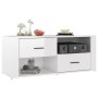 Glänzend weißer Sperrholz-TV-Schrank 100x35x40 cm von vidaXL, TV-Möbel - Ref: Foro24-823101, Preis: 49,22 €, Rabatt: %