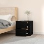 Black wall-mounted bedside table 50x36x47 cm by vidaXL, Lockers and storage cabinets - Ref: Foro24-816857, Price: 46,99 €, Di...