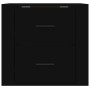 Black wall-mounted bedside table 50x36x47 cm by vidaXL, Lockers and storage cabinets - Ref: Foro24-816857, Price: 46,99 €, Di...