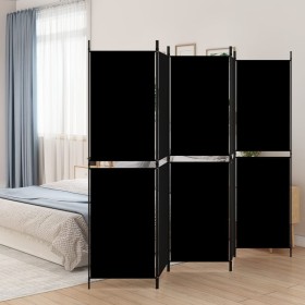 Divider screen with 5 black fabric panels 250x180 cm by vidaXL, Room dividers - Ref: Foro24-350221, Price: 30,99 €, Discount: %