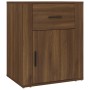 Mesita de noche madera contrachapada marrón roble 50x36x60 cm de vidaXL, Mesitas de noche - Ref: Foro24-816727, Precio: 62,68...