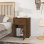 Oak brown plywood bedside table 50x36x60 cm by vidaXL, Nightstands - Ref: Foro24-816727, Price: 62,68 €, Discount: %