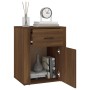 Oak brown plywood bedside table 50x36x60 cm by vidaXL, Nightstands - Ref: Foro24-816727, Price: 62,68 €, Discount: %