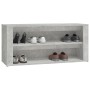 Mueble zapatero madera contrachapada gris hormigón 100x35x45 cm de vidaXL, Zapateros y organizadores de calzado - Ref: Foro24...