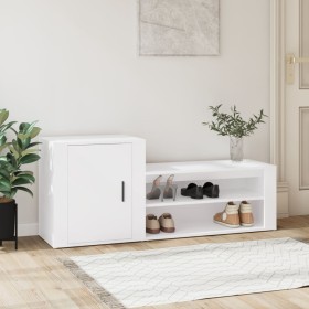 White plywood shoe cabinet 130x35x54 cm by vidaXL, Shoe racks and shoe organizers - Ref: Foro24-816744, Price: 65,34 €, Disco...