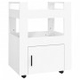 Carrito de cocina madera contrachapada blanco 60x45x80 cm de vidaXL, Carros de cocina y comedor - Ref: Foro24-816824, Precio:...