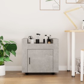 Concrete gray plywood desk cart 60x45x60 cm by vidaXL, Cars and islands - Ref: Foro24-816612, Price: 55,18 €, Discount: %