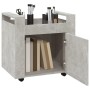 Carrito de escritorio contrachapada gris hormigón 60x45x60 cm de vidaXL, Carros e islas - Ref: Foro24-816612, Precio: 55,18 €...