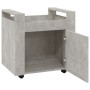 Carrito de escritorio contrachapada gris hormigón 60x45x60 cm de vidaXL, Carros e islas - Ref: Foro24-816612, Precio: 55,18 €...