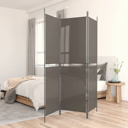 Divider screen with 3 anthracite gray fabric panels 150x200 cm by vidaXL, Room dividers - Ref: Foro24-350228, Price: 30,61 €,...