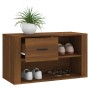 Oak brown plywood shoe cabinet 80x35x45 cm by vidaXL, Shoe racks and shoe organizers - Ref: Foro24-816759, Price: 50,55 €, Di...