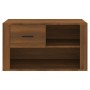 Schuhschrank aus braunem Eichensperrholz, 80 x 35 x 45 cm von vidaXL, Schuhregale und Schuhorganisatoren - Ref: Foro24-816759...