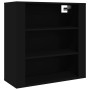 Armario de pared madera contrachapada negro 80x33x80 cm de vidaXL, Aparadores - Ref: Foro24-816593, Precio: 68,47 €, Descuent...