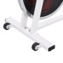 Weiß-rotes Heimtrainer mit Pulssensoren von vidaXL, Stationäre Fahrräder - Ref: Foro24-92136, Preis: 266,81 €, Rabatt: %