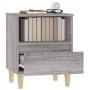 Sonoma gray bedside table 40x35x50 cm by vidaXL, Nightstands - Ref: Foro24-821806, Price: 46,29 €, Discount: %