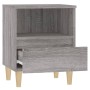 Sonoma gray bedside table 40x35x50 cm by vidaXL, Nightstands - Ref: Foro24-821806, Price: 46,29 €, Discount: %