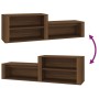 Shoe rack made of brown oak plywood, 150x35x45 cm by vidaXL, Shoe racks and shoe organizers - Ref: Foro24-816919, Price: 57,1...