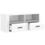 Glossy white plywood TV cabinet 100x35x40 cm by vidaXL, TV Furniture - Ref: Foro24-816810, Price: 65,87 €, Discount: %