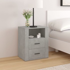 Bedside table made of gray concrete plywood, measuring 50x36x60 cm. by vidaXL, Nightstands - Ref: Foro24-816732, Price: 58,33...