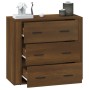 Aparador de madera contrachapada marrón roble 80x33x70 cm de vidaXL, Aparadores - Ref: Foro24-816583, Precio: 82,86 €, Descue...