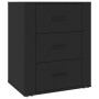 Mesita de noche madera contrachapada negro 50x36x60 cm de vidaXL, Mesitas de noche - Ref: Foro24-816713, Precio: 71,74 €, Des...