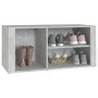 Mueble zapatero madera contrachapada gris hormigón 100x35x45 cm de vidaXL, Zapateros y organizadores de calzado - Ref: Foro24...